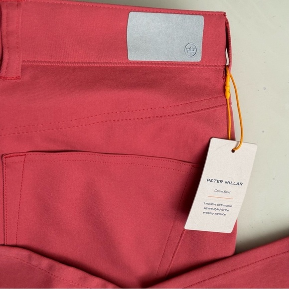 Peter Millar Men’s Performance Five-Pocket Pant Cape Red 32x34 New - Picture 9 of 9